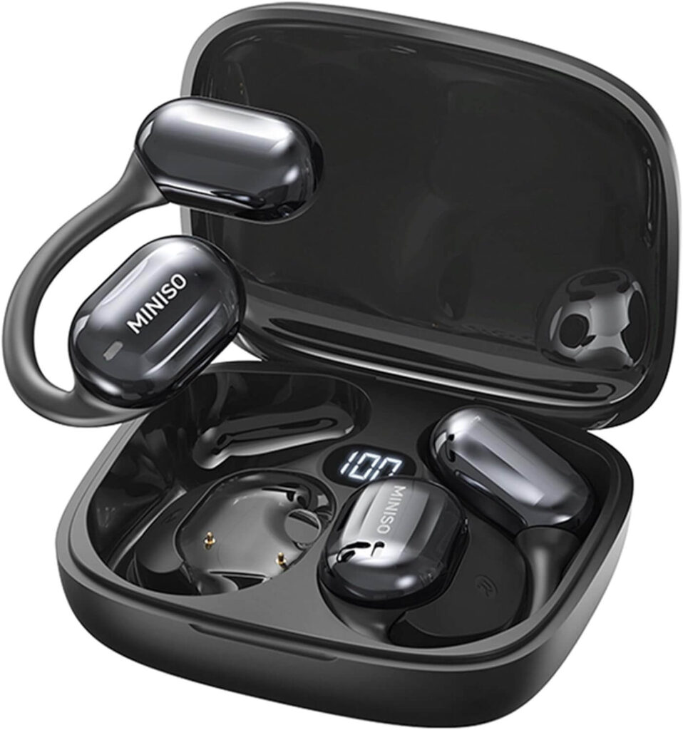 MINISO MS162 Translation Earbuds Real Time OWS Open Ear AI Translator Wireless Bluetooth Earphones Support 150 Languages Translator Earbuds Bluetooth Translation for iOS & Android